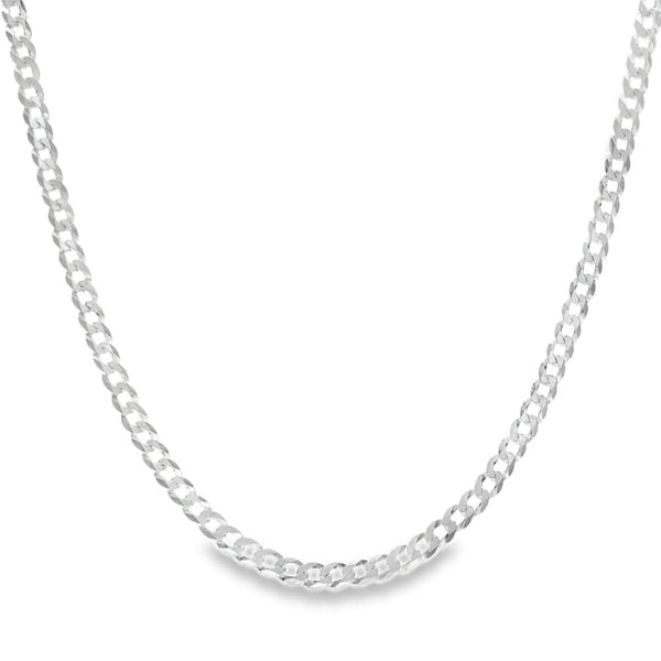 925 Silver Flat Curb Chain - 20" - 7.2g
