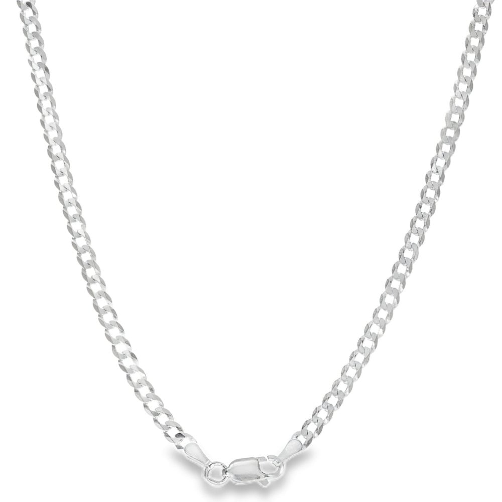 925 Silver Flat Curb Chain - 20" - 7.2g