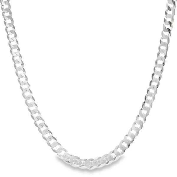 925 Silver Flat Curb Chain - 22" - 14.5g
