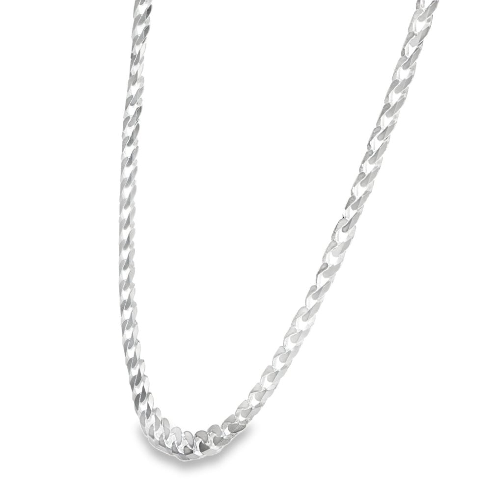 925 Silver Flat Curb Chain - 22" - 14.5g