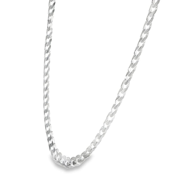925 Silver Flat Curb Chain - 20" - 13.1g