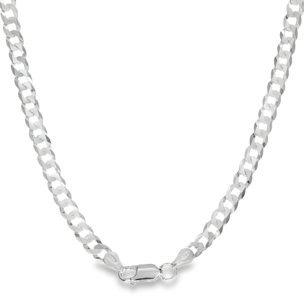 925 Silver Flat Curb Chain - 20" - 13.1g