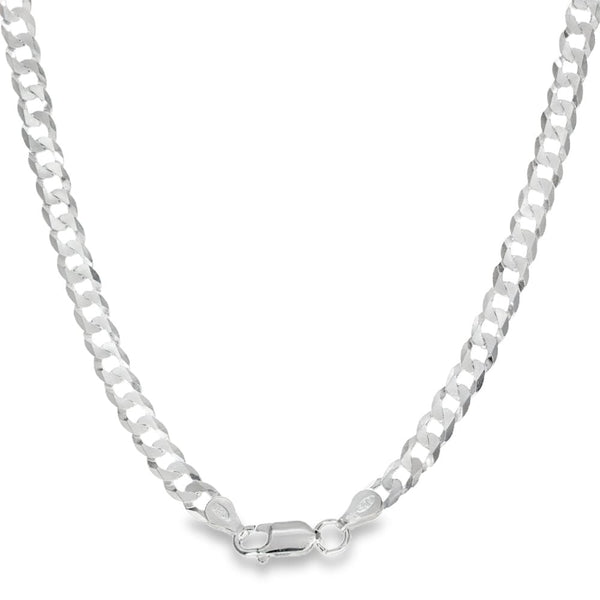 925 Silver Flat Curb Chain - 20" - 13.1g