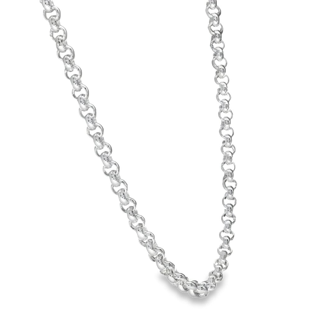 925 Silver Round Belcher Chain - 22" - 29.9g