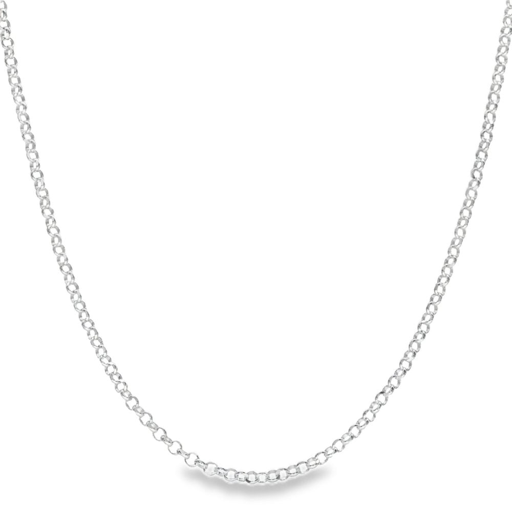 925 Silver Fine Belcher Chain - 18" - 3.8g