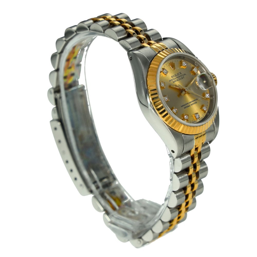 Lady-Datejust 69173 – Champagne Diamond Dial – 1986