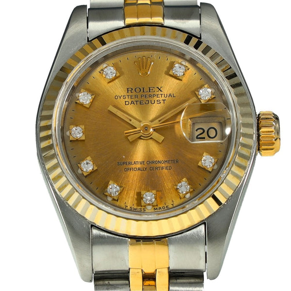 Lady-Datejust 69173 – Champagne Diamond Dial – 1993