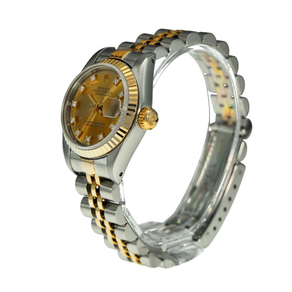 Lady-Datejust 69173 – Champagne Diamond Dial – 1993