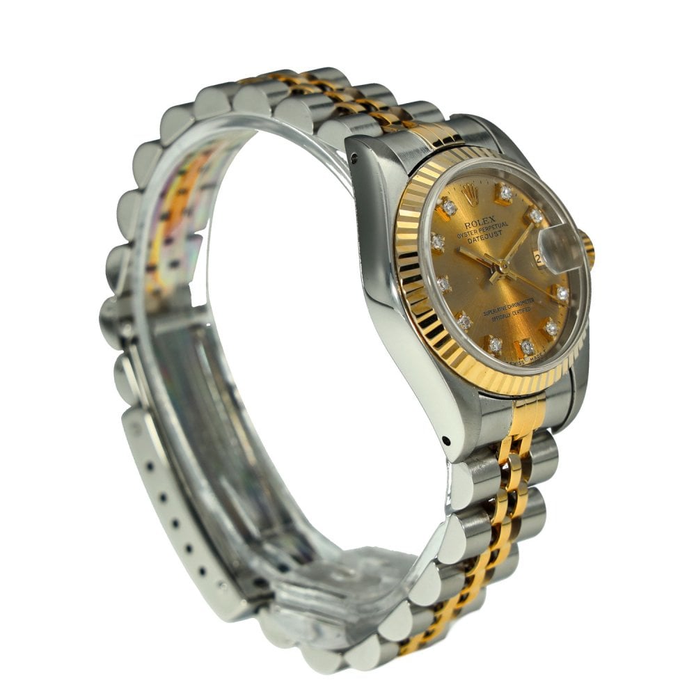 Lady-Datejust 69173 – Champagne Diamond Dial – 1993