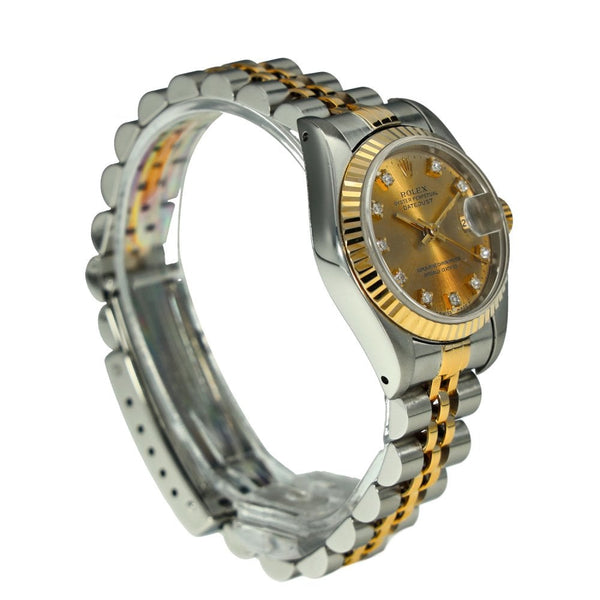 Lady-Datejust 69173 – Champagne Diamond Dial – 1993