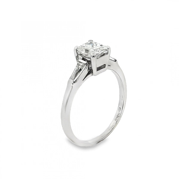 18ct White Gold Diamond Engagement Ring - Size J - 0.82ct