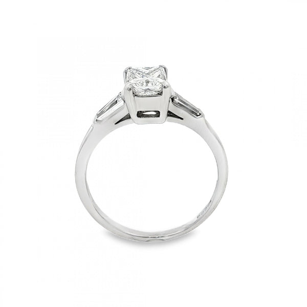 18ct White Gold Diamond Engagement Ring - Size J - 0.82ct