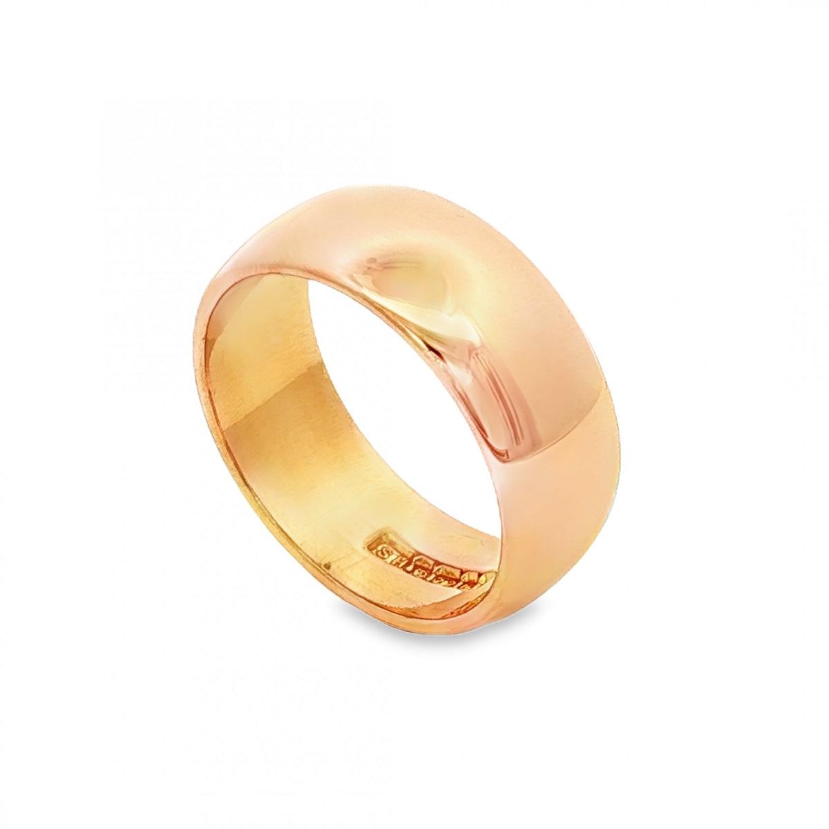 22ct Yellow Gold Wedding Band - Size N½ - 8mm