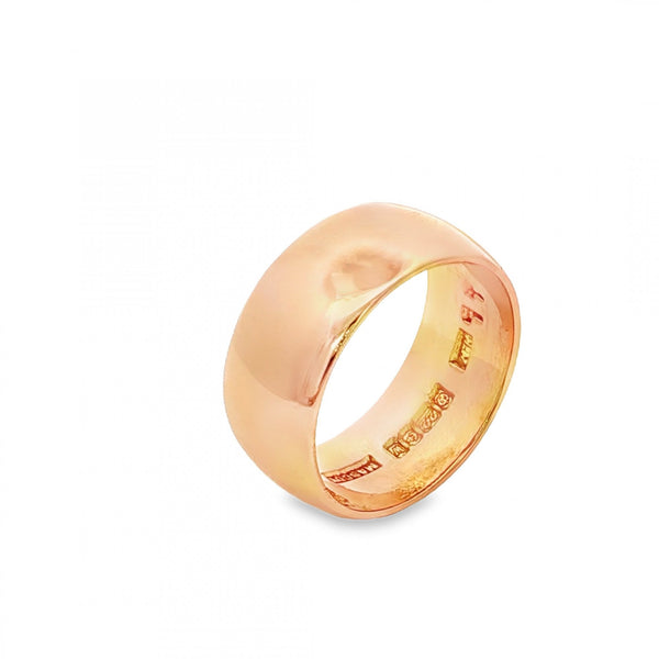 22ct Yellow Gold Wedding Band - Size J - 8mm