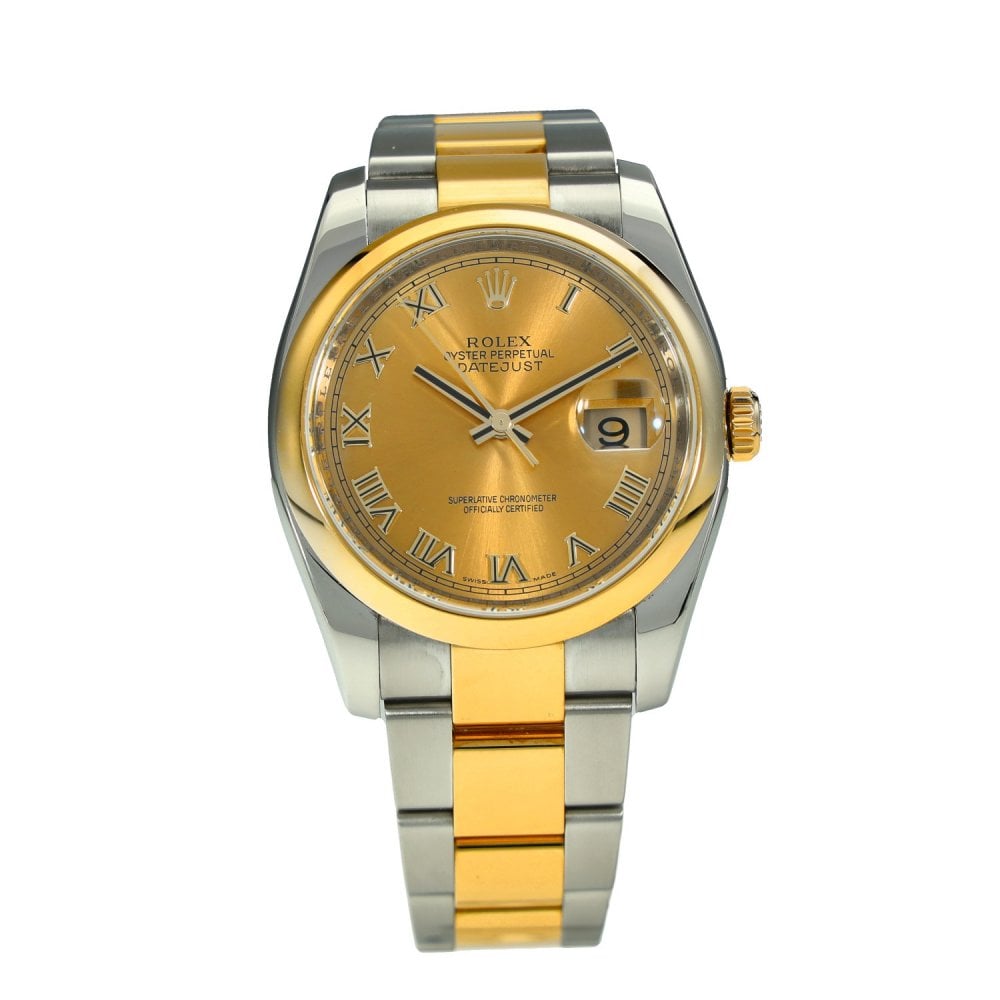Datejust 116203 – Champagne Roman Dial – 2012