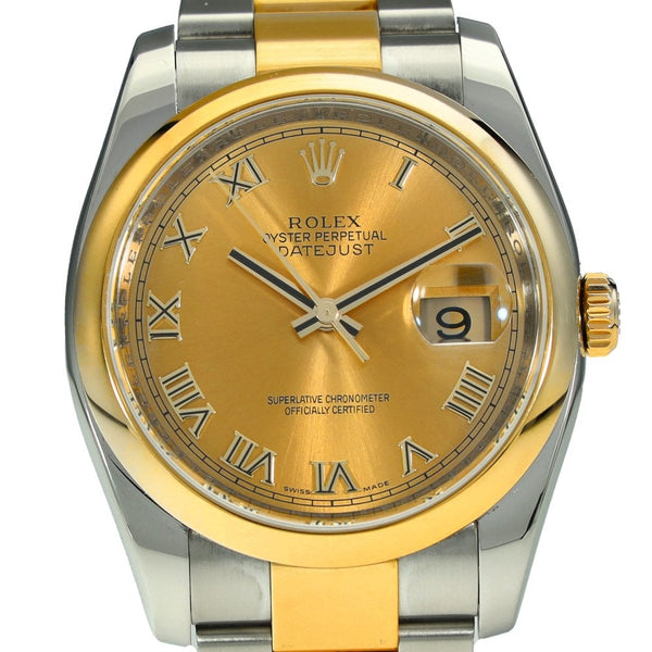 Datejust 116203 – Champagne Roman Dial – 2012