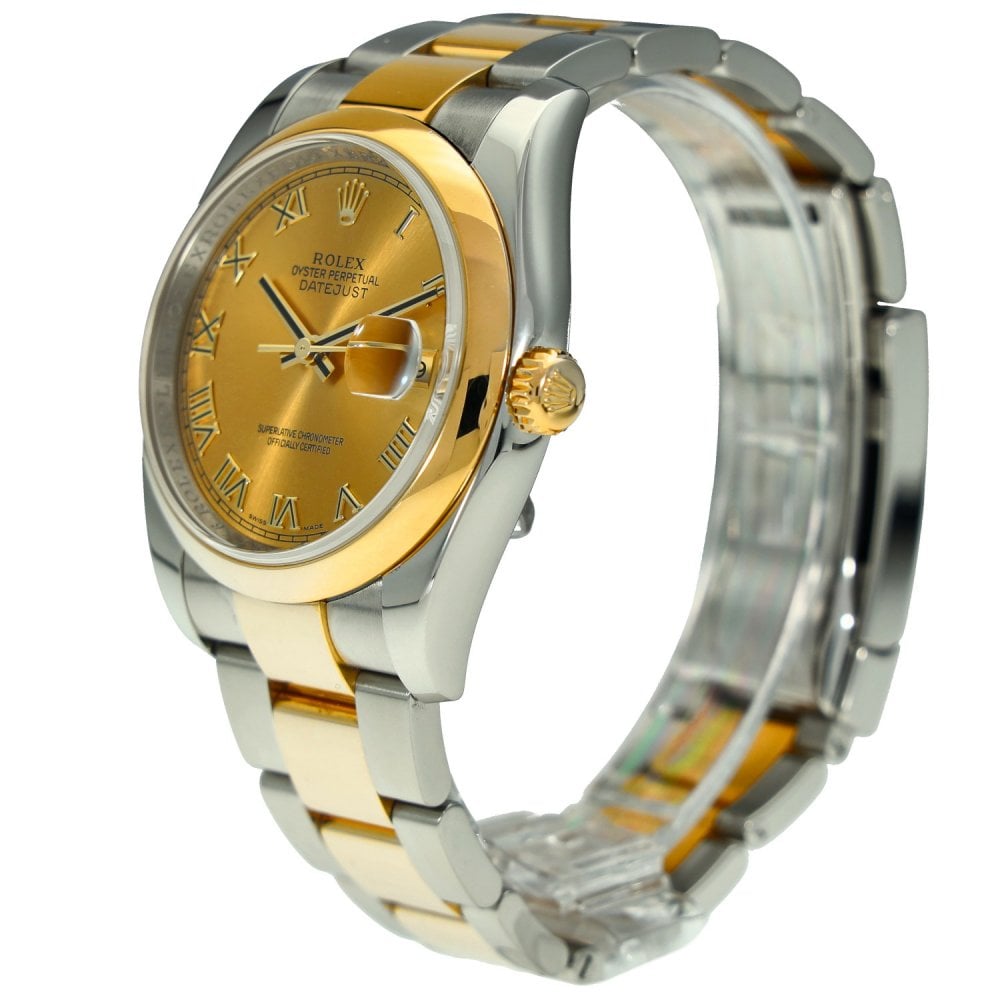 Datejust 116203 – Champagne Roman Dial – 2012
