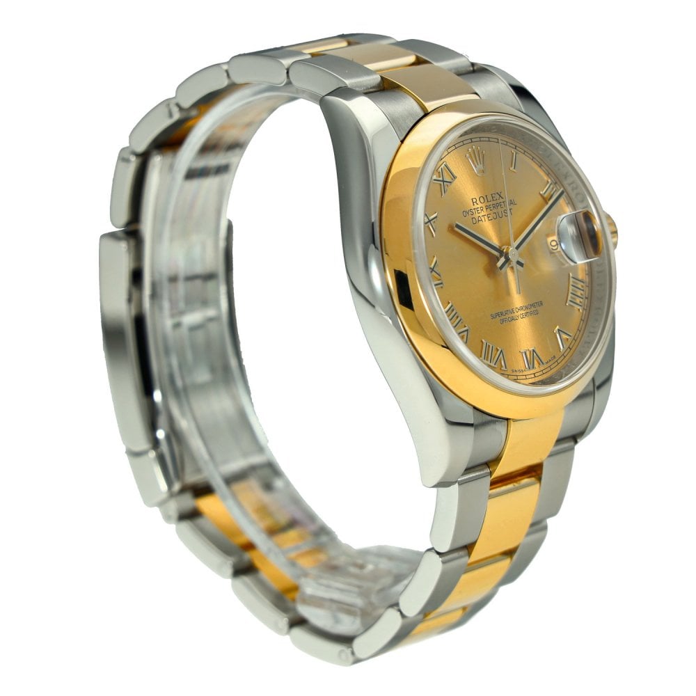 Datejust 116203 – Champagne Roman Dial – 2012