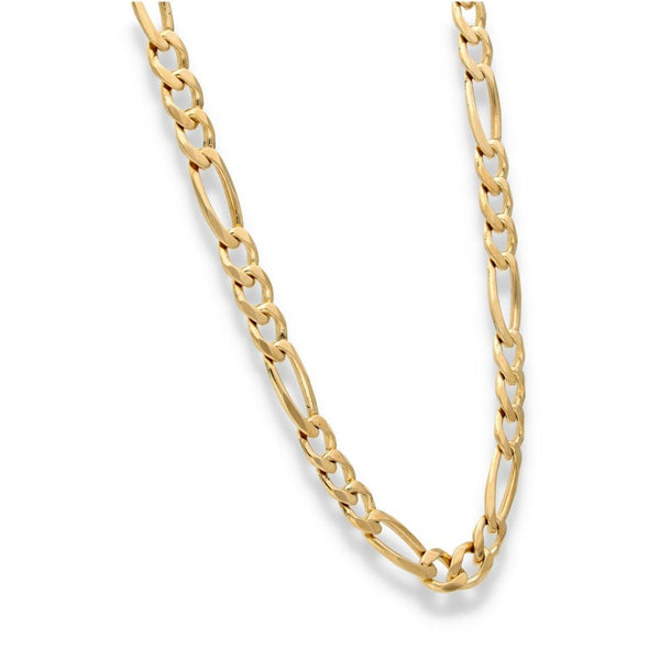 9ct Yellow Gold Heavy Figaro Chain - 28" - 56.7g