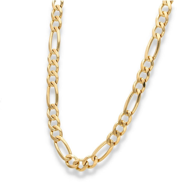 9ct Yellow Gold Heavy Figaro Chain - 28" - 56.7g
