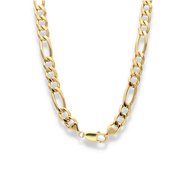 9ct Yellow Gold Heavy Figaro Chain - 28" - 56.7g