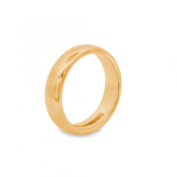 22ct Yellow Gold Wedding Band - Size I½ - 4.5mm