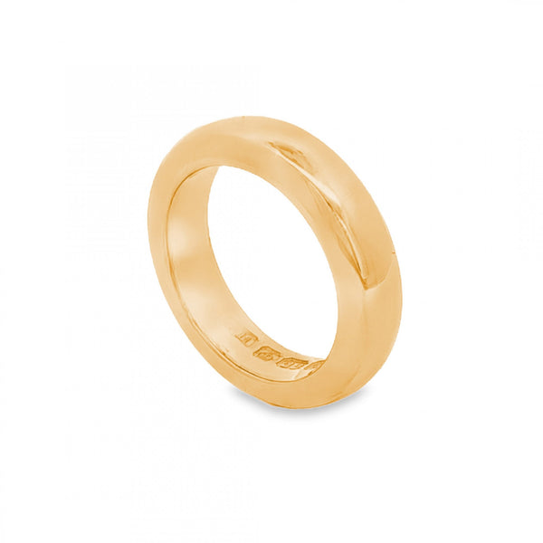 22ct Yellow Gold Wedding Band - Size J - 5mm