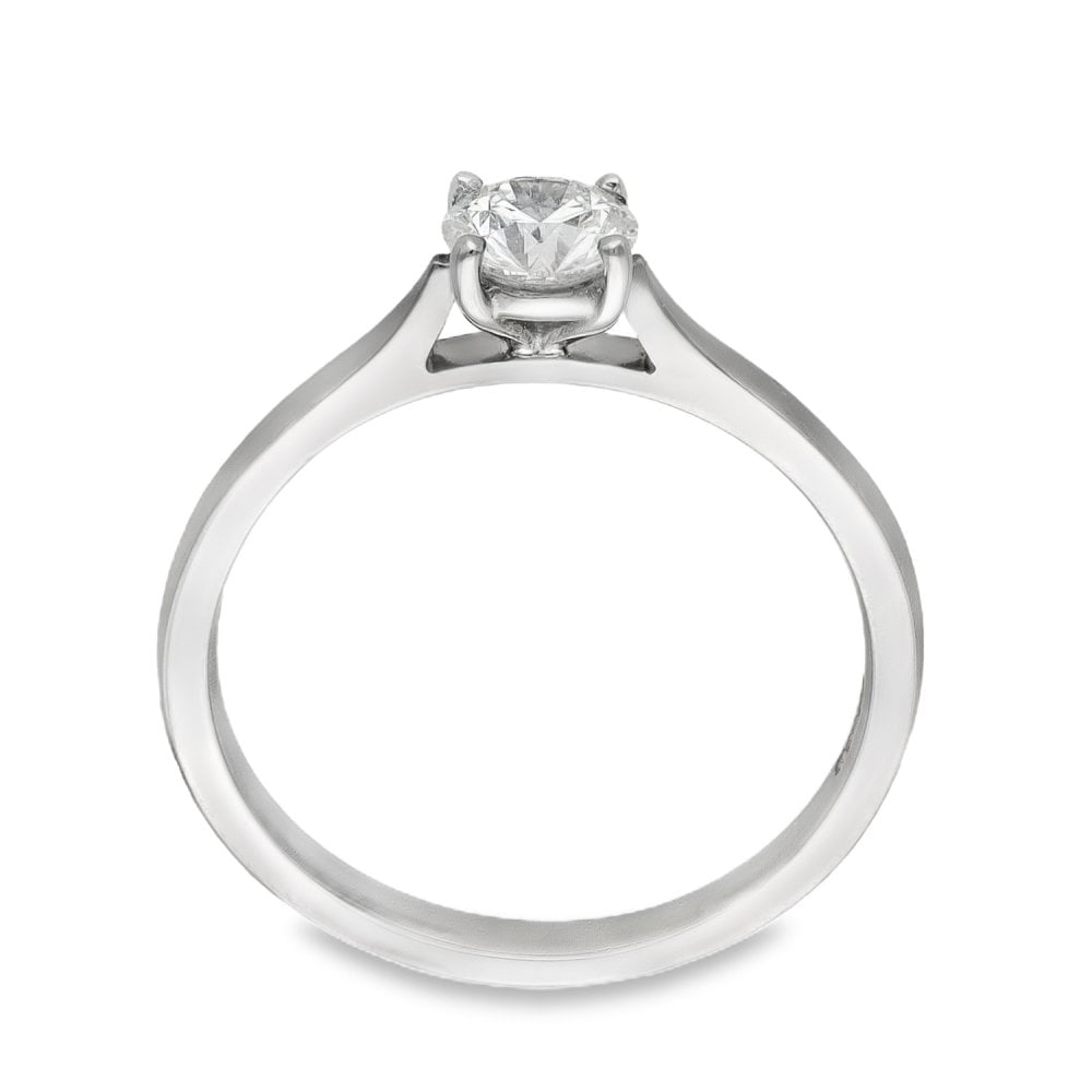 Ladies 18ct White Gold Diamond Engagement Ring - 0.52ct
