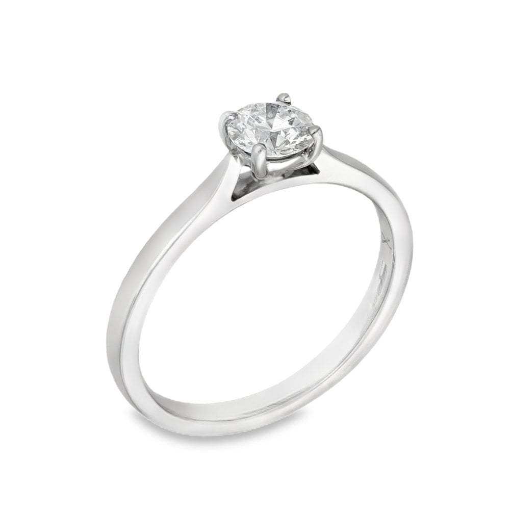 Ladies 18ct White Gold Diamond Engagement Ring - 0.52ct