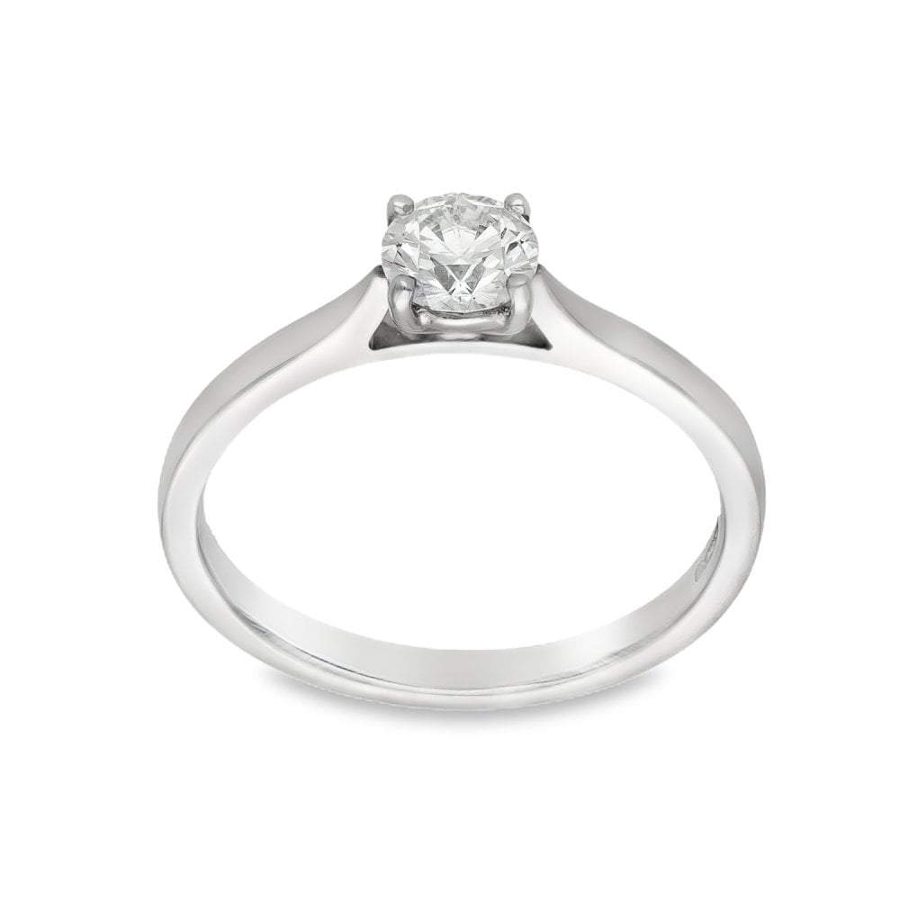 Ladies 18ct White Gold Diamond Engagement Ring - 0.52ct