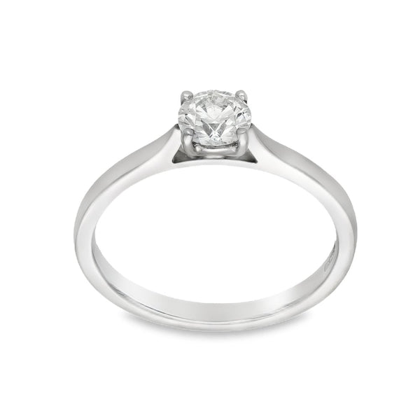 Ladies 18ct White Gold Diamond Engagement Ring - 0.52ct