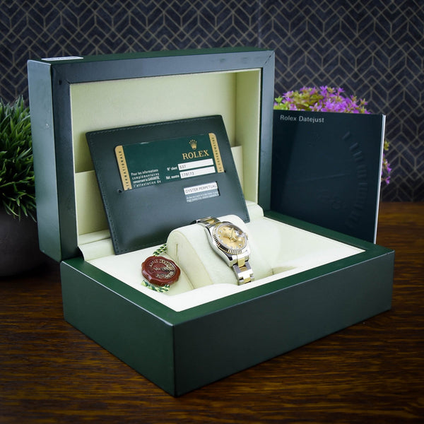 Lady-Datejust 179173 – Champagne Diamond Dial – 2008