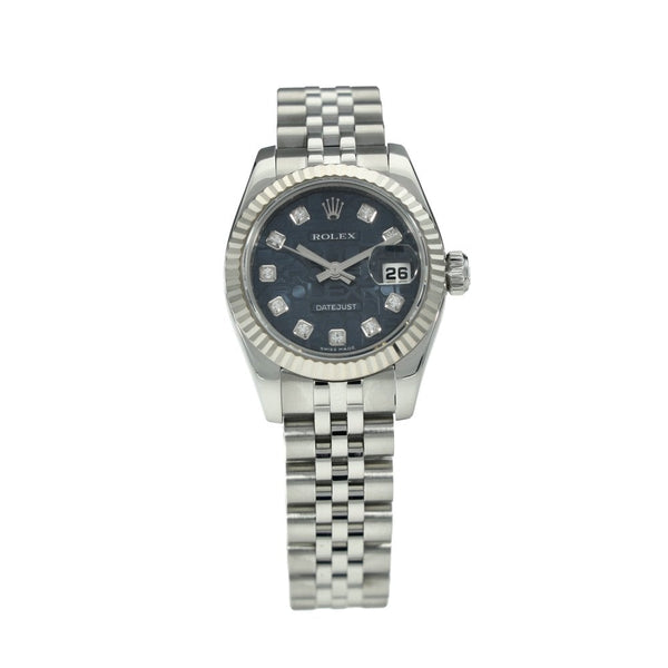 Lady-Datejust 179174 – Blue Jubilee Diamond Dial – 2008