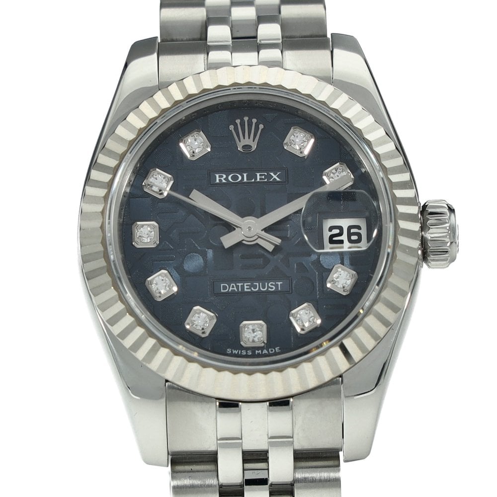 Lady-Datejust 179174 – Blue Jubilee Diamond Dial – 2008
