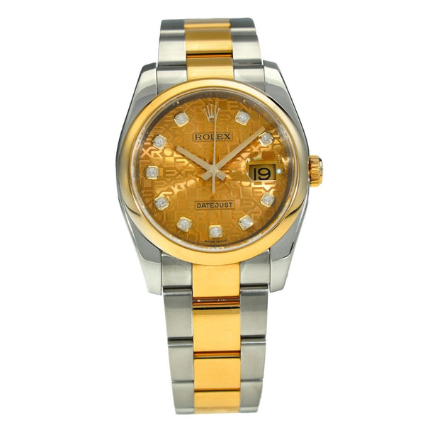 Datejust 116203 - Champagne Diamond Dial - 2004