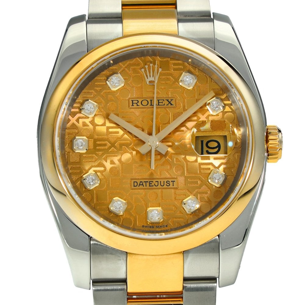 Datejust 116203 - Champagne Diamond Dial - 2004