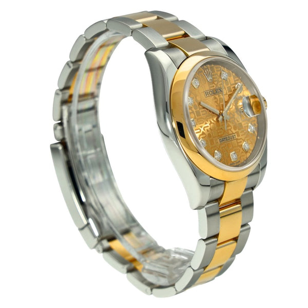 Datejust 116203 - Champagne Diamond Dial - 2004