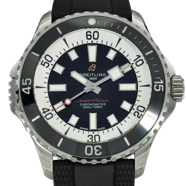 Superocean A17378 - Black Dial & Rubber Strap - 2024