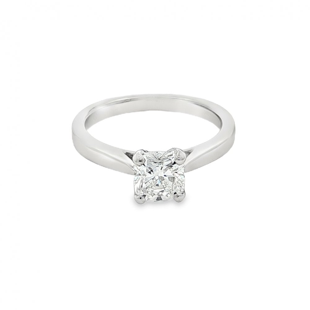 950 Platinum Diamond Engagement Ring - Size K - 1.04ct