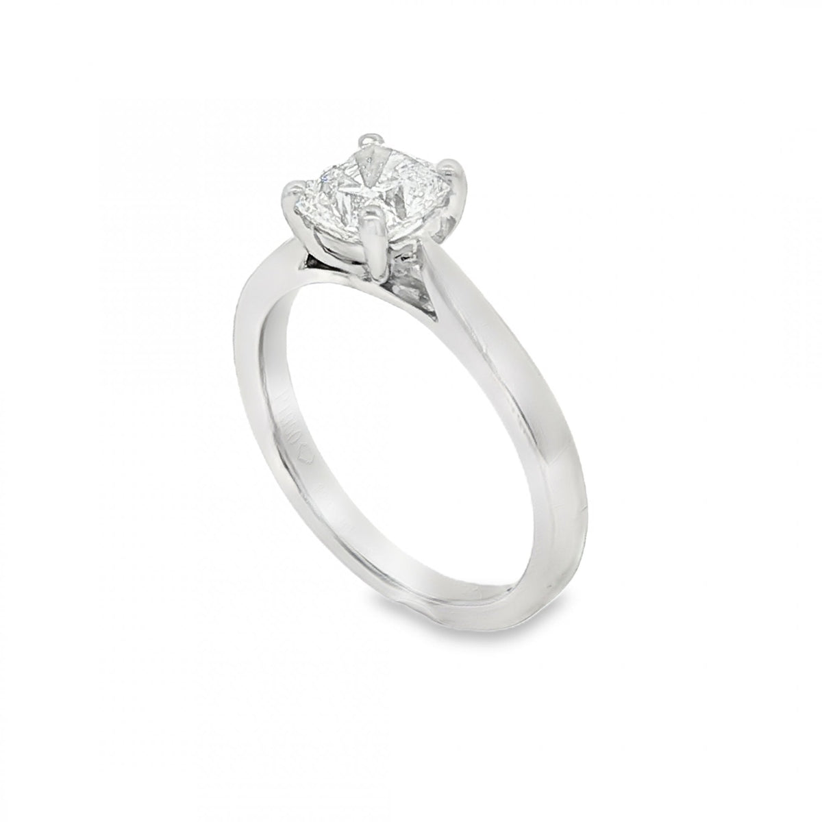 950 Platinum Diamond Engagement Ring - Size K - 1.04ct