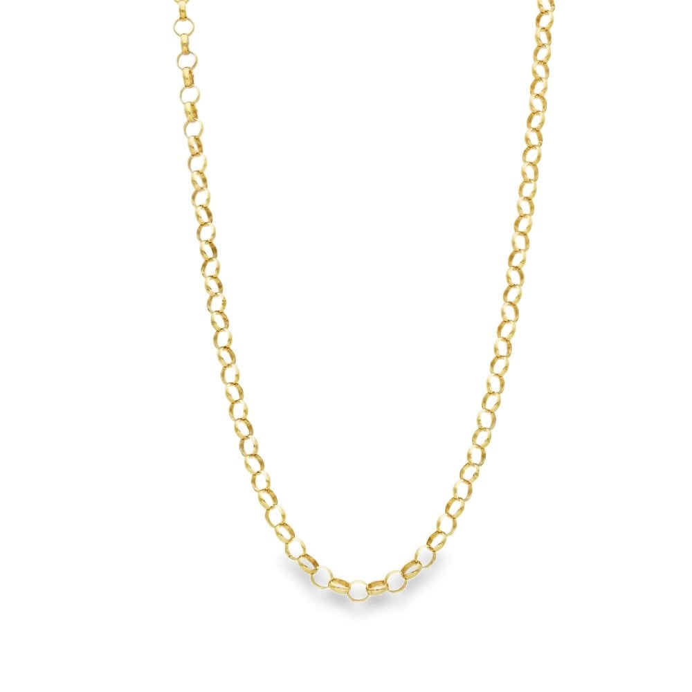 9ct Yellow Gold Round Belcher Chain - 20" - 7.1g