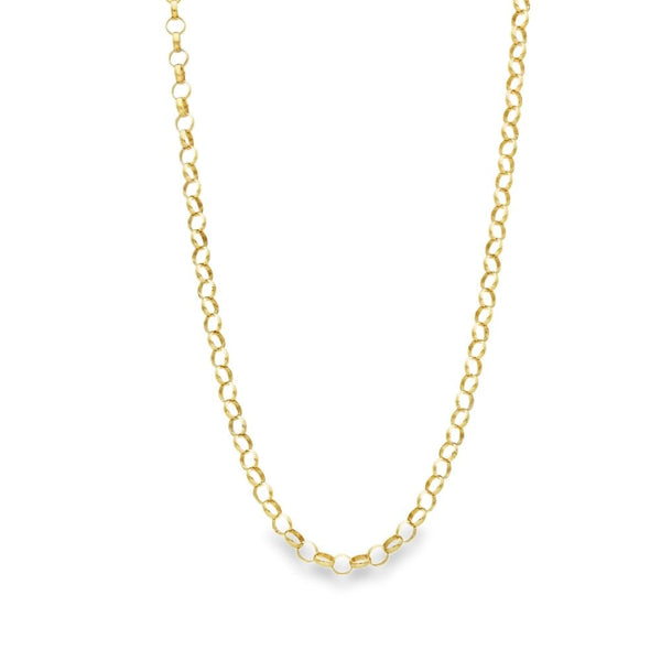 9ct Yellow Gold Round Belcher Chain - 20" - 7.1g