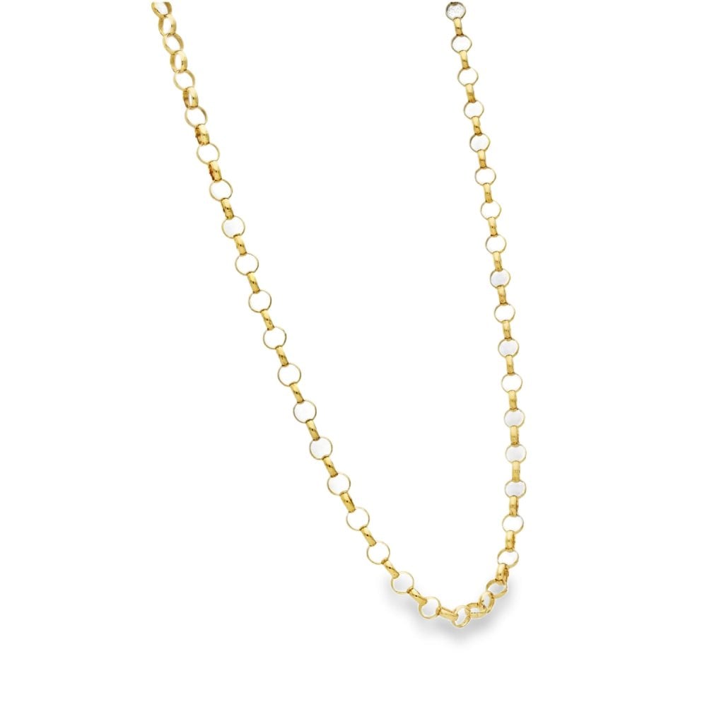 9ct Yellow Gold Round Belcher Chain - 20" - 7.1g