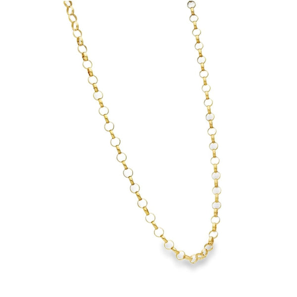 9ct Yellow Gold Round Belcher Chain - 20" - 7.1g