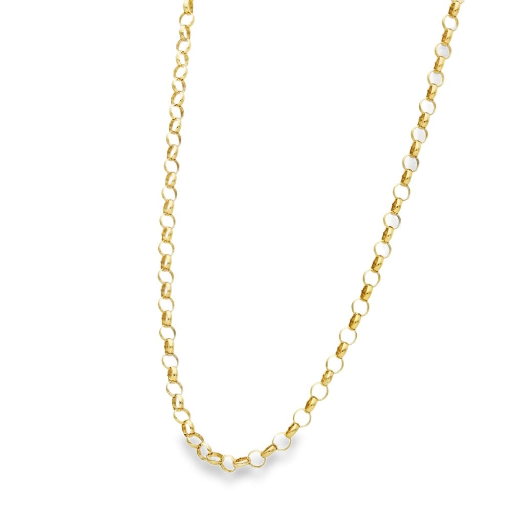9ct Yellow Gold Round Belcher Chain - 20" - 7.1g