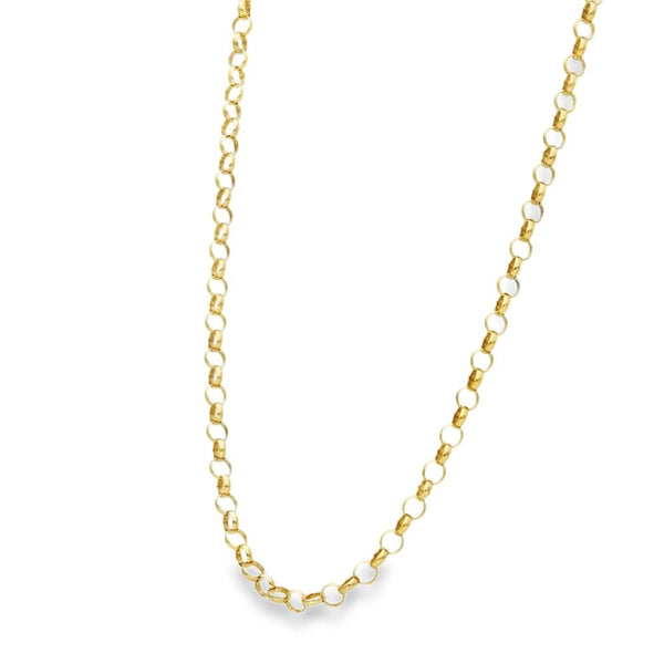 9ct Yellow Gold Round Belcher Chain - 20" - 7.1g