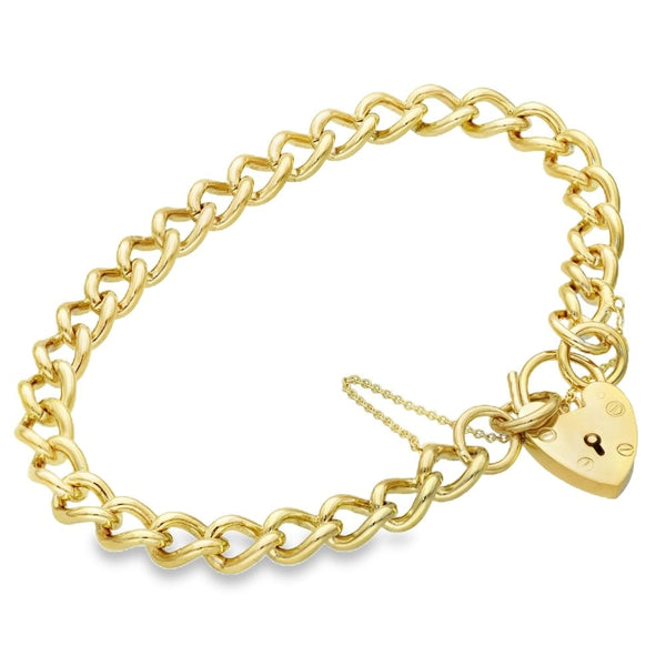 9ct Yellow Gold Curb Bracelet - 19.5cm - 21.3g