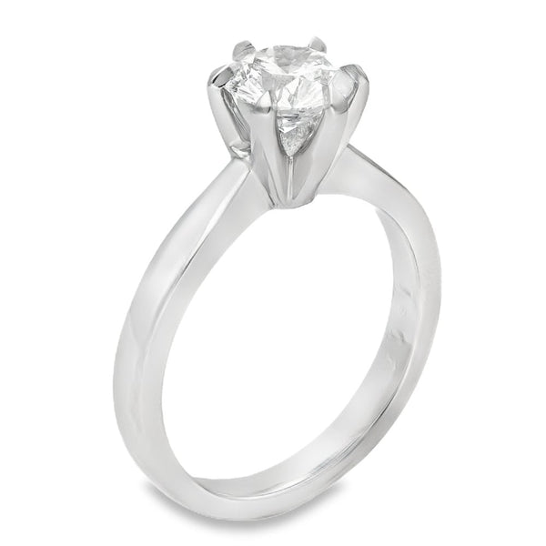 Ladies Platinum Certified 1.17ct Diamond Engagement Ring
