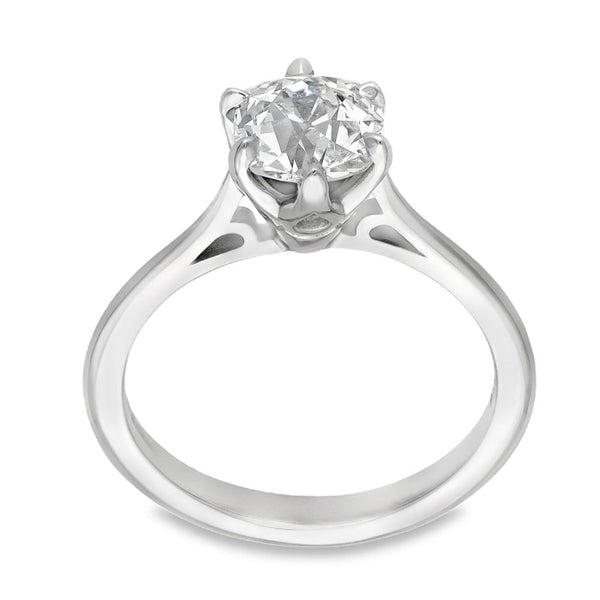 950 Platinum Certified Diamond Engagement Ring - Size N - 1.60ct