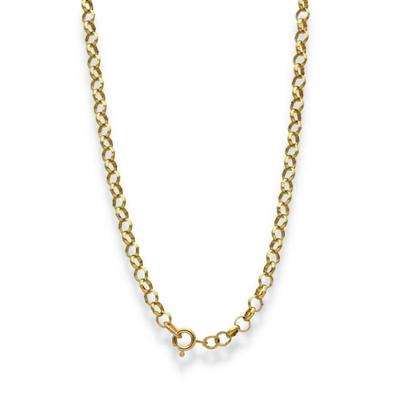 9ct Yellow Gold Belcher Chain - 21" - 14.5g